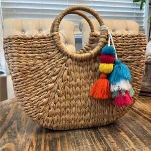 Natural Large Straw Bag NWTS